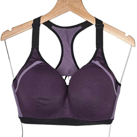 Incredible by Victoria Secret Purple Pushup Sports Bra 34DD / F75 - Picture 2 of 8